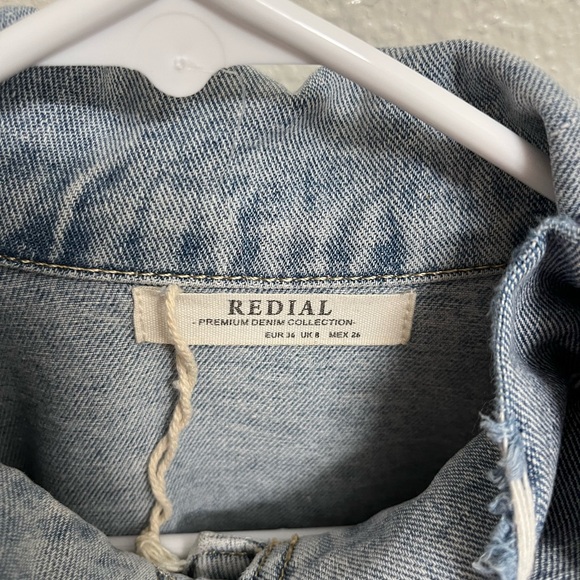 Redial Distressed Denim Jacket Small - Picture 4 of 7